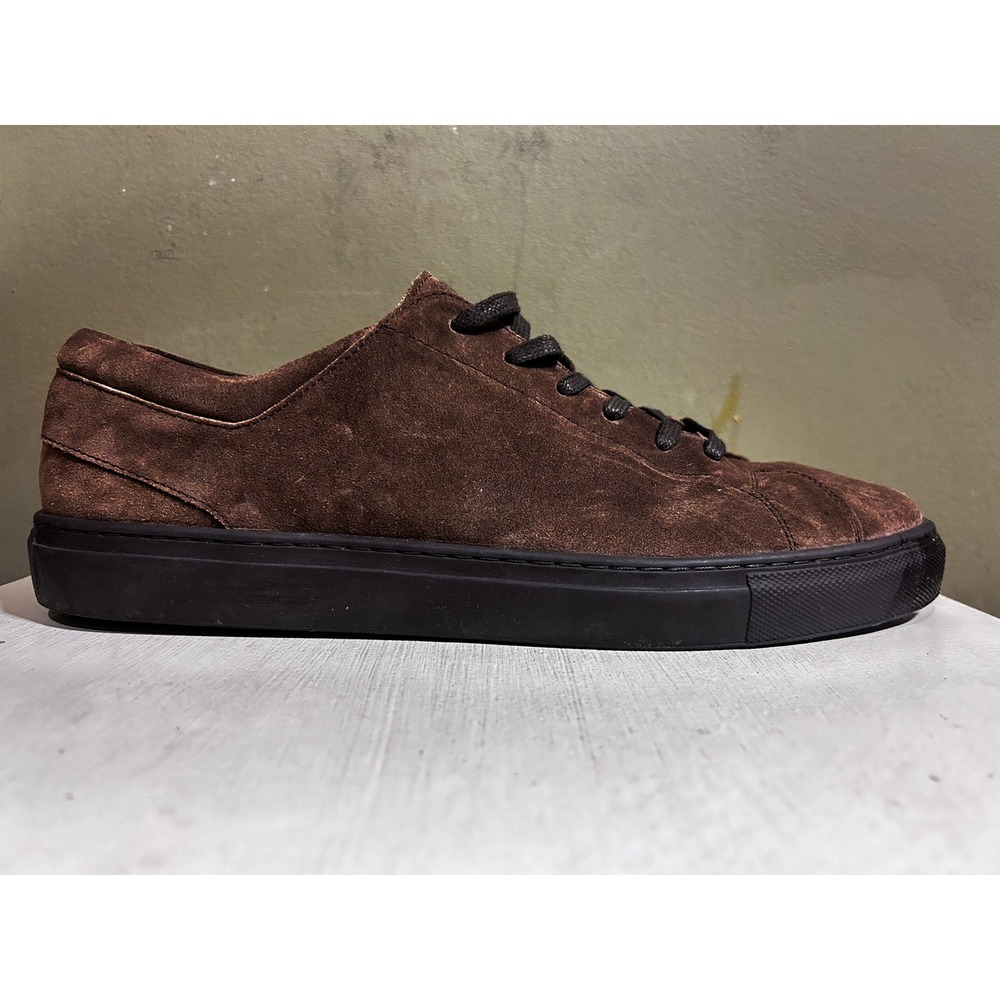 Calo' Italian Suede Mens Shoes Brown Sneakers EU Size 45 US 11 Comfort Minimal